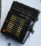 Vintage Calculator Madas 20BZS Portable Calculating Machine Made by H. W.  Egli in Switzerland c. 1950 