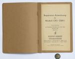 Reparatur-Annweisung fuer Modell CN1 CRN1